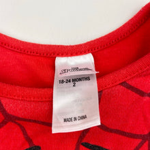 Load image into Gallery viewer, Boys MARVEL, Spiderman cotton romper / sleepsuit, FUC, size 2,  