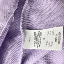 Load image into Gallery viewer, Girls KID, purple hooded sweater dress, EUC, size 5, L: 57cm