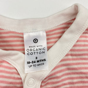 Girls Target, soft feel organic cotton romper, EUC, size 2,  