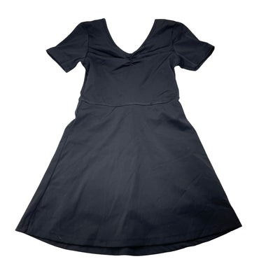Girls Cotton On, black stretchy dress, built-in shorts, EUC, size 5, L: 55cm