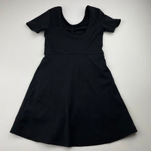 Load image into Gallery viewer, Girls Cotton On, black stretchy dress, built-in shorts, EUC, size 5, L: 55cm