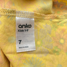 Load image into Gallery viewer, Girls Anko, colourful floral cotton dress, FUC, size 7, L: 62cm