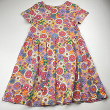 Load image into Gallery viewer, Girls Anko, colourful floral cotton dress, FUC, size 7, L: 62cm
