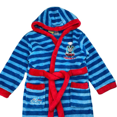 Boys Thomas & Friends, soft fleece dressing gown / bath robe, EUC, size 3-4,  