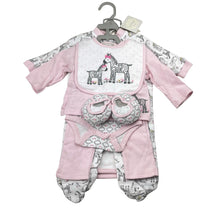 Load image into Gallery viewer, Girls Kyle &amp; Deena, cotton bodysuit, coverall, cardigan, pants, bib &amp; booties, NEW, size 000,  