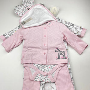 Girls Kyle & Deena, cotton bodysuit, coverall, cardigan, pants, bib & booties, NEW, size 000,  
