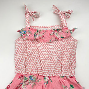 Girls Oobi, lightweight cotton summer playsuit, FUC, size 3,  
