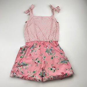 Girls Oobi, lightweight cotton summer playsuit, FUC, size 3,  