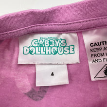Load image into Gallery viewer, Girls DREAMWORKS, Gabby's Dollhouse cotton pyjama top, FUC, size 4,  