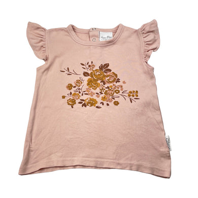 Girls Aster & Oak, organic cotton tee / top, GUC, size 3,  
