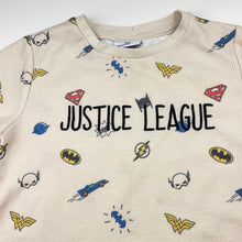 Load image into Gallery viewer, Boys DC Comics, JUSTICE LEAGUE waffle tee / top, FUC, size 8,  