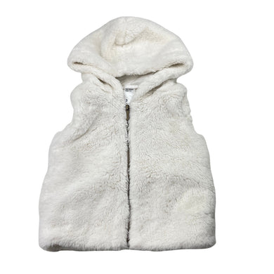 Girls Anko, faux fur hooded vest / sleeveless jacket, EUC, size 3,  
