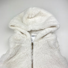 Load image into Gallery viewer, Girls Anko, faux fur hooded vest / sleeveless jacket, EUC, size 3,  