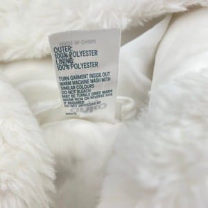 Girls Anko, faux fur hooded vest / sleeveless jacket, EUC, size 3,  