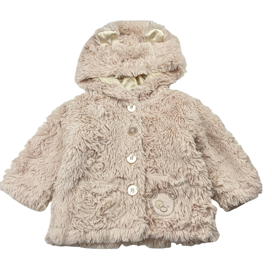 Girls Target, faux fur jacket / coat, GUC, size 0,  