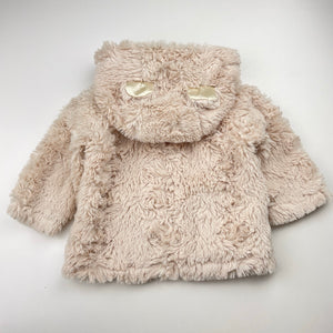 Girls Target, faux fur jacket / coat, GUC, size 0,  