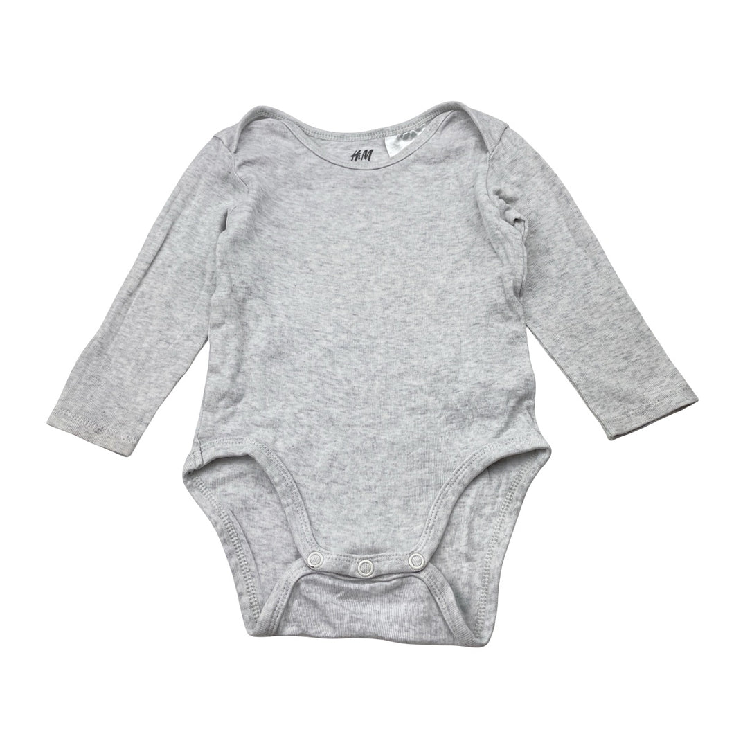 Unisex H&M, organic cotton bodysuit / romper, FUC, size 0,  