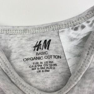 Unisex H&M, organic cotton bodysuit / romper, FUC, size 0,  