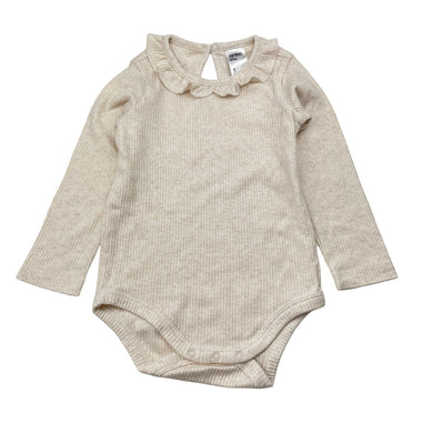 Girls Anko, ribbed ruffle bodysuit / romper, EUC, size 1,  