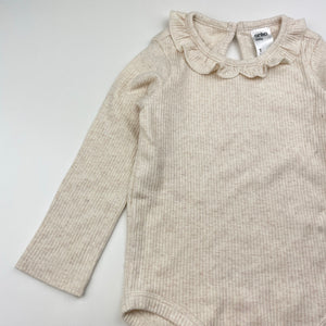 Girls Anko, ribbed ruffle bodysuit / romper, EUC, size 1,  