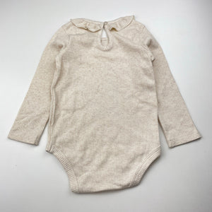 Girls Anko, ribbed ruffle bodysuit / romper, EUC, size 1,  