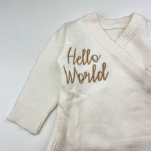 Load image into Gallery viewer, Girls soft feel, stretchy knit romper, EUC, size 000,  