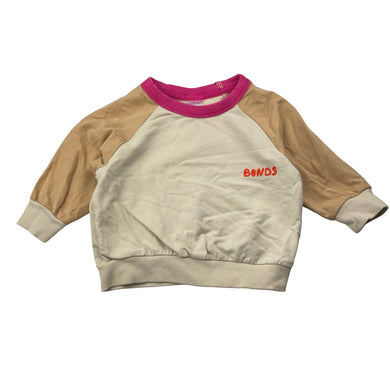 Girls Bonds, stretchy lightweight sweater / jumper, EUC, size 0,  