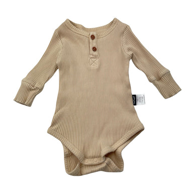 Unisex Tiny People, ribbed stretchy bodysuit / romper, EUC, size 00,  