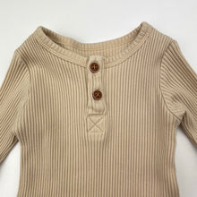 Load image into Gallery viewer, Unisex Tiny People, ribbed stretchy bodysuit / romper, EUC, size 00,  