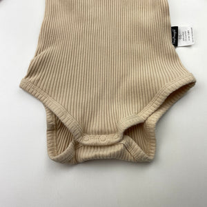 Unisex Tiny People, ribbed stretchy bodysuit / romper, EUC, size 00,  