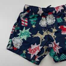 Load image into Gallery viewer, Boys Target, cotton Christmas shorts, elasticated, wash fade, FUC, size 2,  