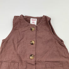 Load image into Gallery viewer, Unisex Seed, linen / cotton summer romper, EUC, size 000,  