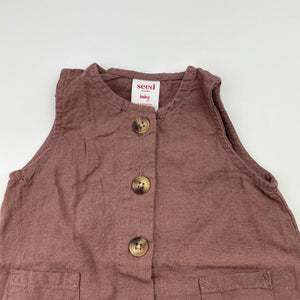 Unisex Seed, linen / cotton summer romper, EUC, size 000,  
