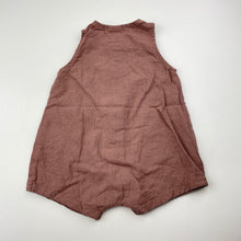 Load image into Gallery viewer, Unisex Seed, linen / cotton summer romper, EUC, size 000,  