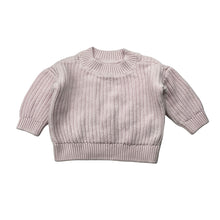 Load image into Gallery viewer, Girls Dymples, pink knitted cotton sweater / jumper, GUC, size 00,  