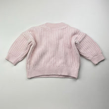 Load image into Gallery viewer, Girls Dymples, pink knitted cotton sweater / jumper, GUC, size 00,  