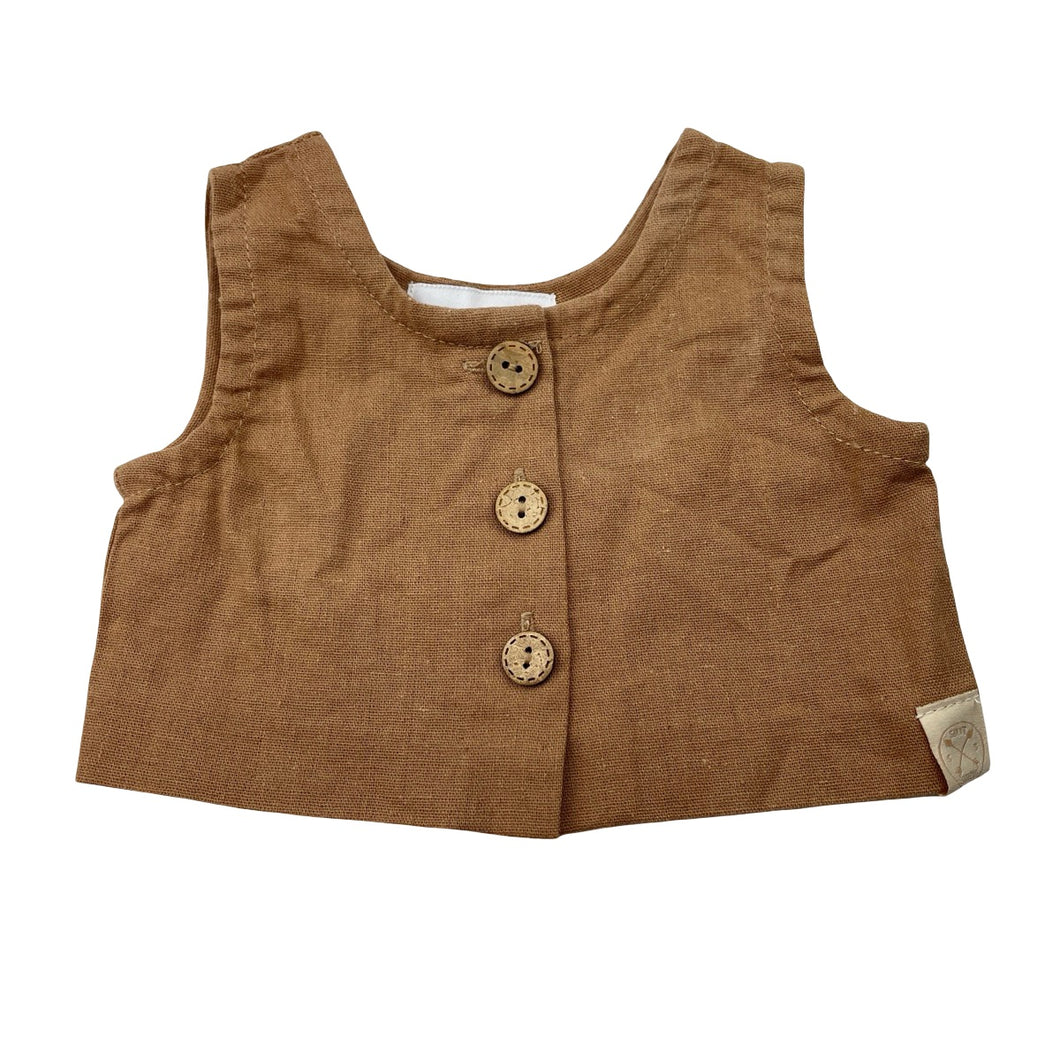 Unisex Salty Shreds, linen summer top, EUC, size 000,  