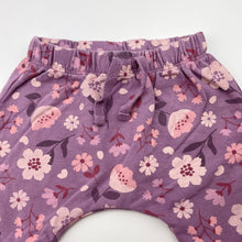 Load image into Gallery viewer, Girls Anko, floral cotton pants / bottoms, elasticated, GUC, size 000,  