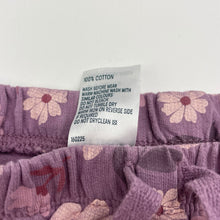 Load image into Gallery viewer, Girls Anko, floral cotton pants / bottoms, elasticated, GUC, size 000,  