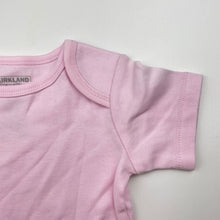 Load image into Gallery viewer, Girls KIRKLAND, pink cotton bodysuit / romper, EUC, size 0,  