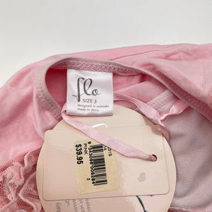 Girls Flo, pink ballet / dance leotard, NEW, size 3,  