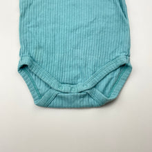 Load image into Gallery viewer, Unisex Baby Berry, ribbed organic cotton bodysuit / romper, GUC, size 00,  