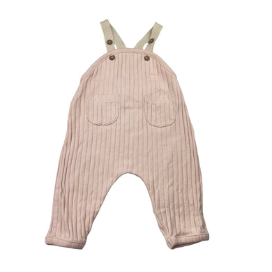 Girls Anko, ribbed cotton overalls / romper, EUC, size 000,  