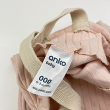 Load image into Gallery viewer, Girls Anko, ribbed cotton overalls / romper, EUC, size 000,  