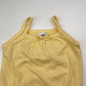 Girls Anko, yellow singletsuit romper, EUC, size 00,  