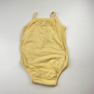 Girls Anko, yellow singletsuit romper, EUC, size 00,  