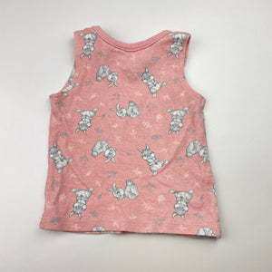 Girls Disney, Bambi Thumper cotton singlet top, EUC, size 000,  