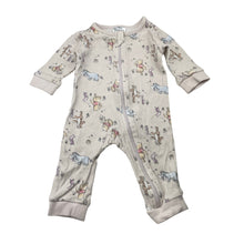 Load image into Gallery viewer, Girls Disney, Winnie the Pooh cotton zip romper, EUC, size 000,  