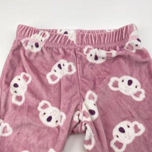 Girls Anko, fleece pyjama pants / bottoms, koalas, GUC, size 000,  