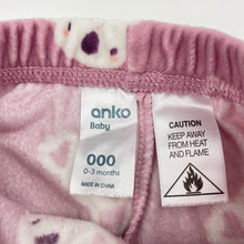 Load image into Gallery viewer, Girls Anko, fleece pyjama pants / bottoms, koalas, GUC, size 000,  